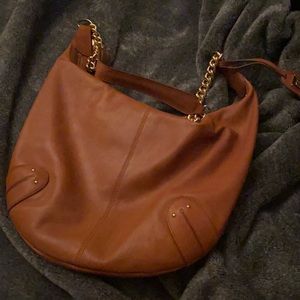 Authentic Badgley Mischka Large Brown Bag